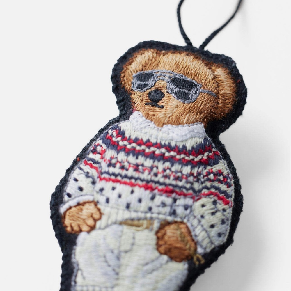 Polo RALPH LAUREN Fair Isle Sweater Holiday Polo Bear Ornament